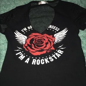 Black Crop top shirt